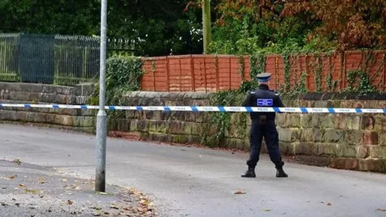 A police cordon in West Derby, Liverpool