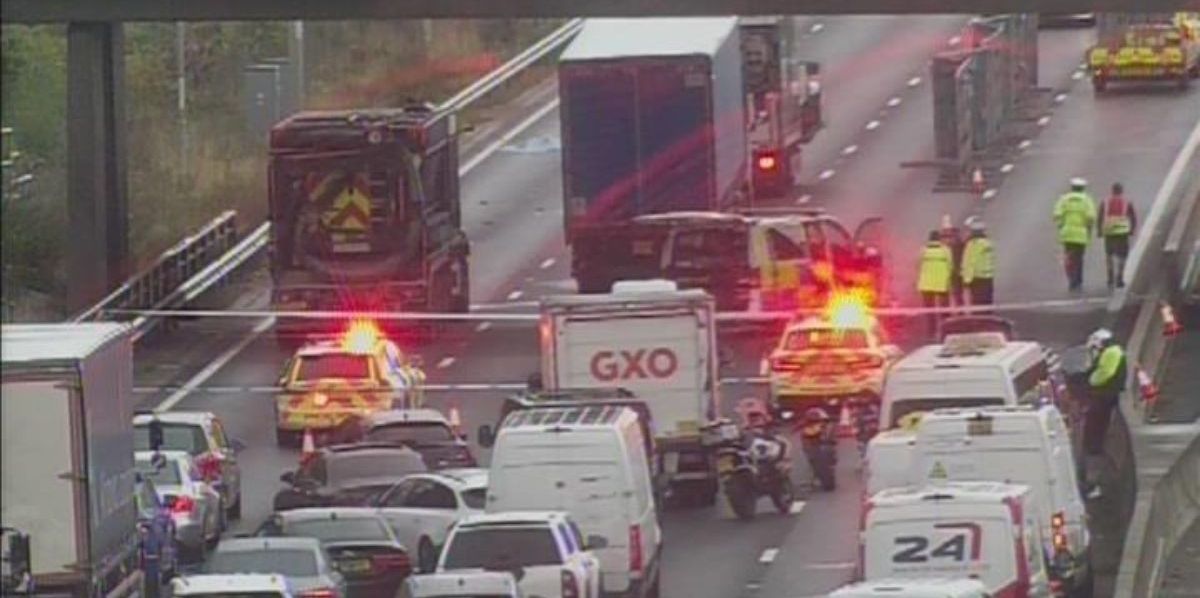NextImg:M23 chaos: Drivers stuck in standstill traffic near Gatwick Airport as police respond to 'safety incident'