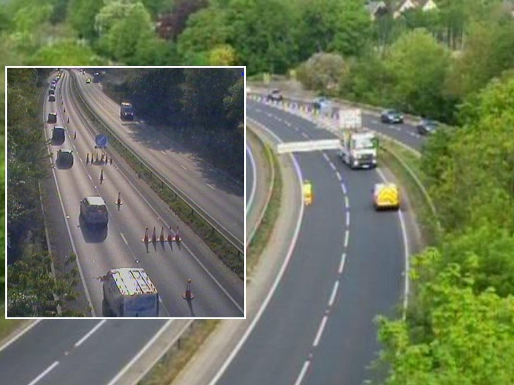 A police-led incident has prompted the closure of the A14 this morning