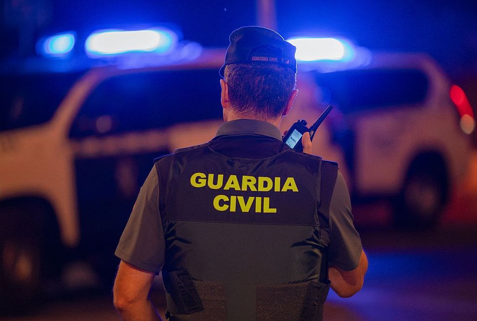 A police officer with the Civil Guard