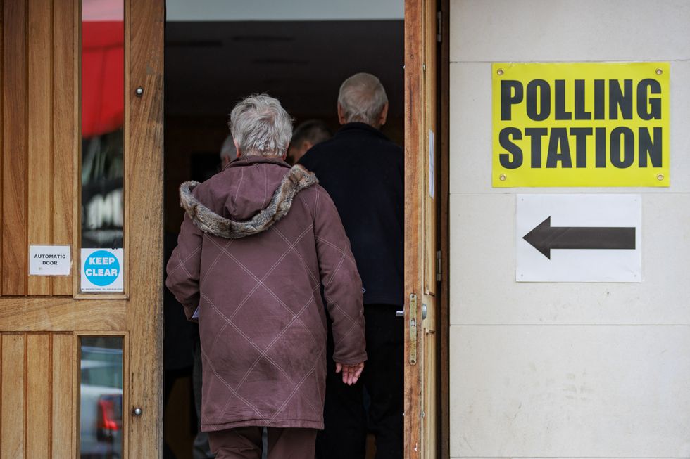 A polling station