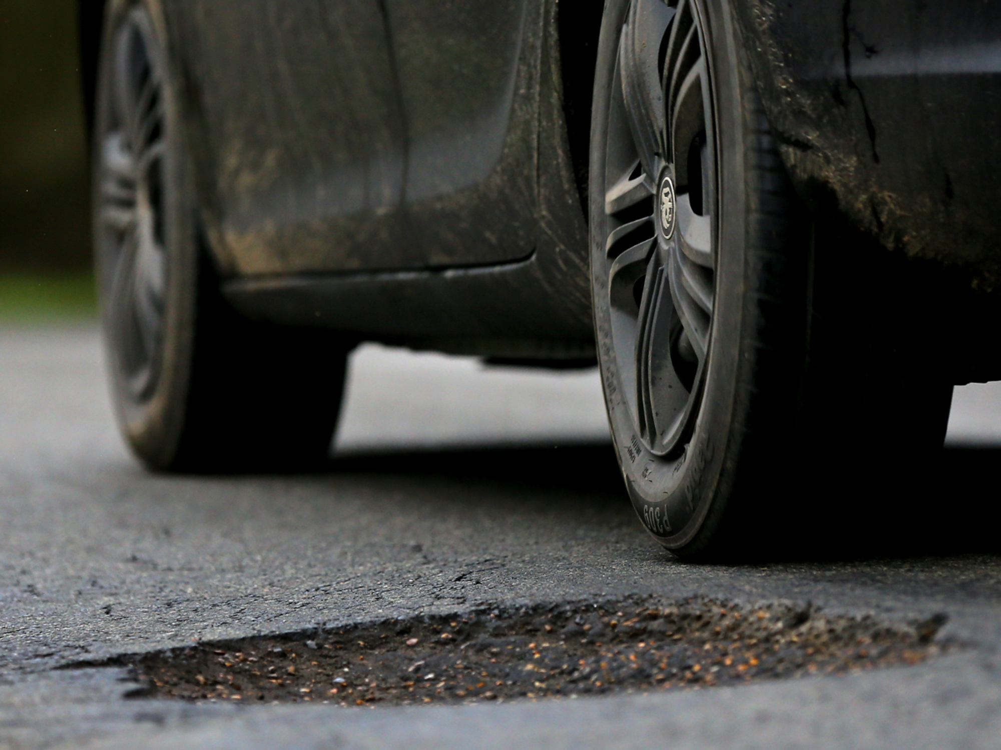 A pothole