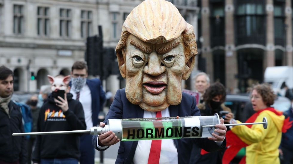 A previous demonstration by the Stop Trump campaign group