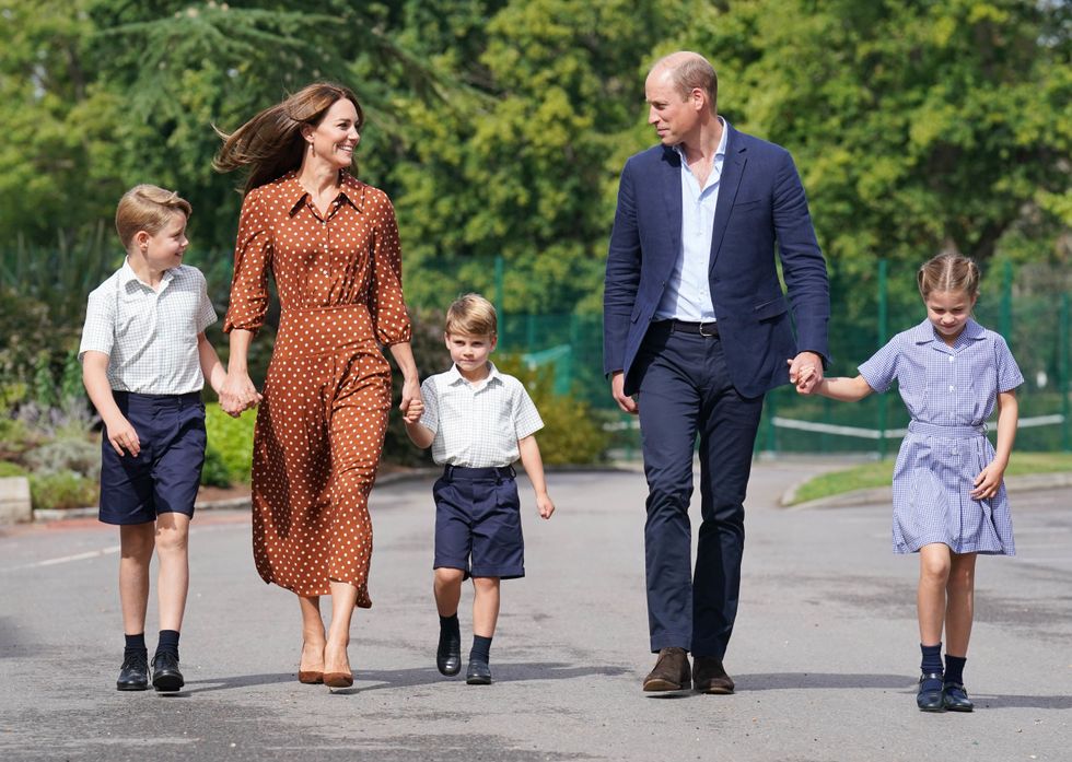 A previous image of Prince George and Prince Louis wearing shorts