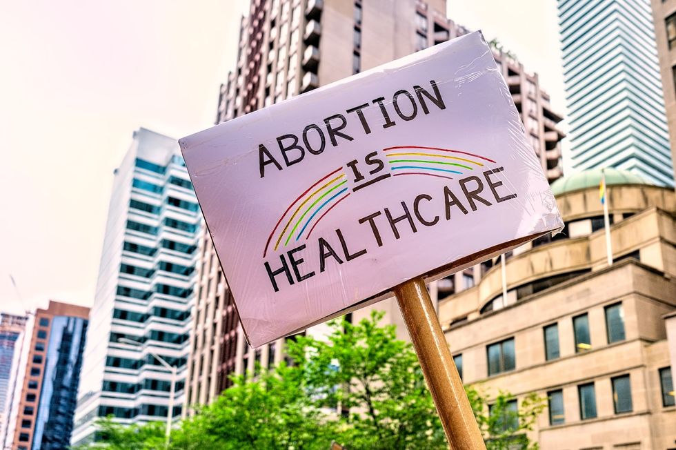 A pro-abortion sign