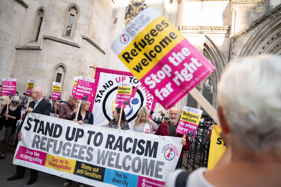 A protest group