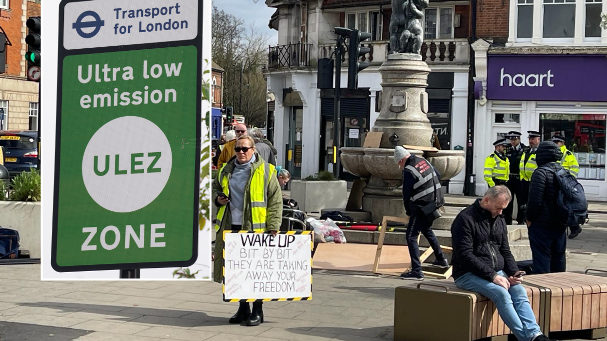 A protest was held against the scheme in Enfield