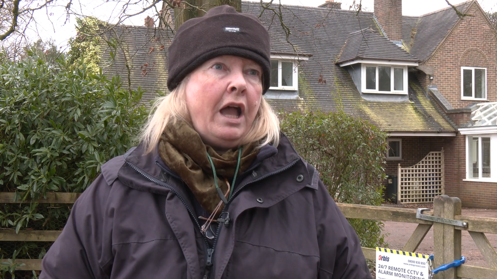 A protester said 'cannabis farms and squatters have come here'