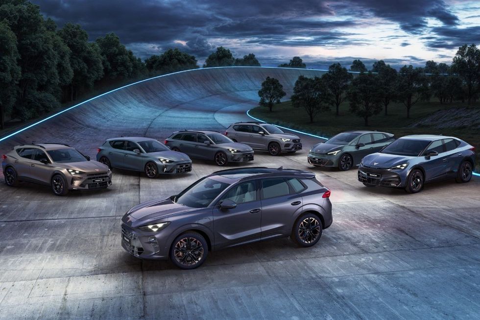 A range of Seat and Cupra models