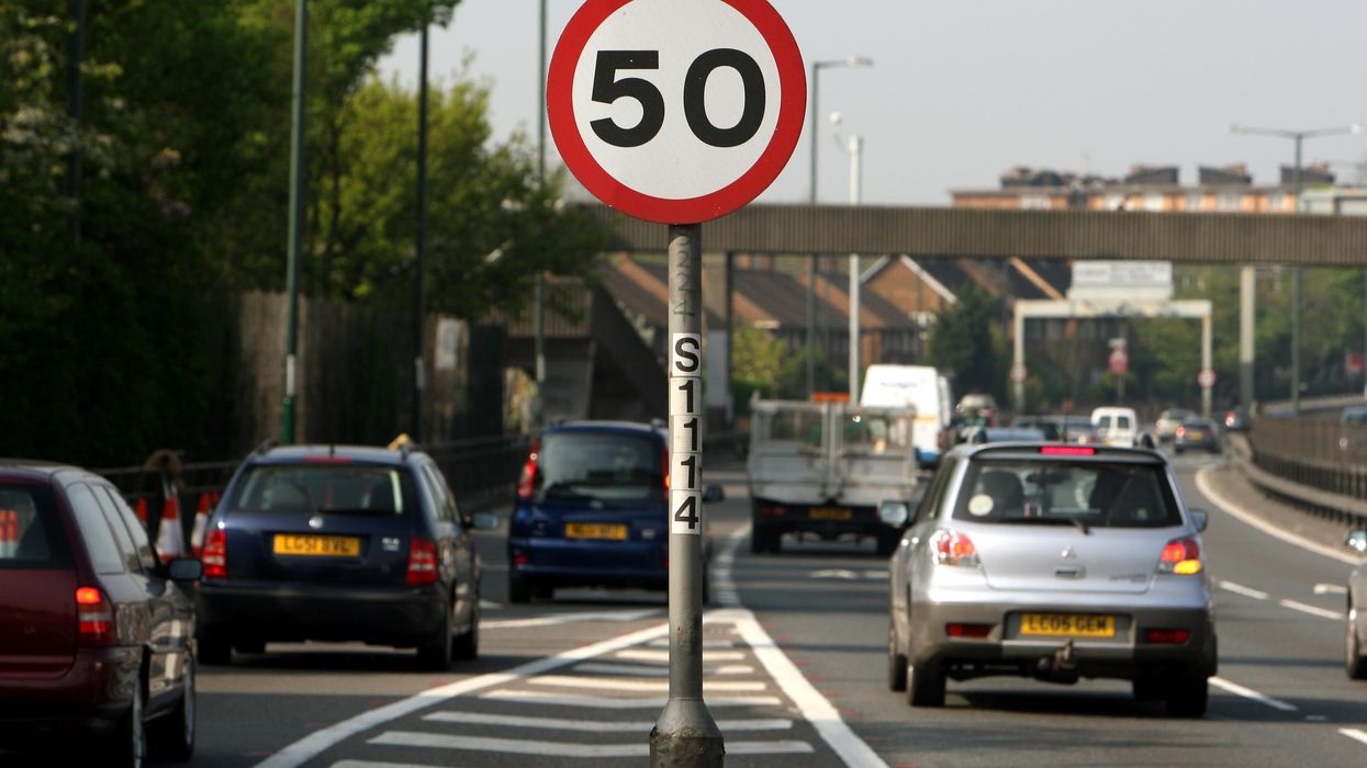 A real 50mph sign