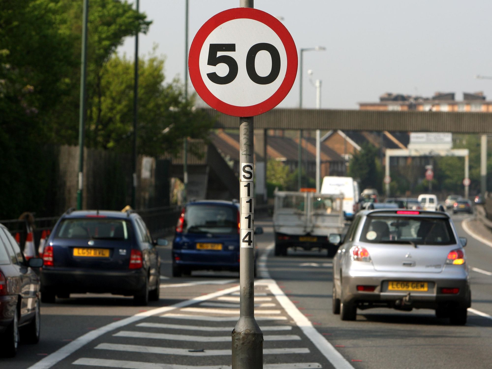 A real 50mph sign