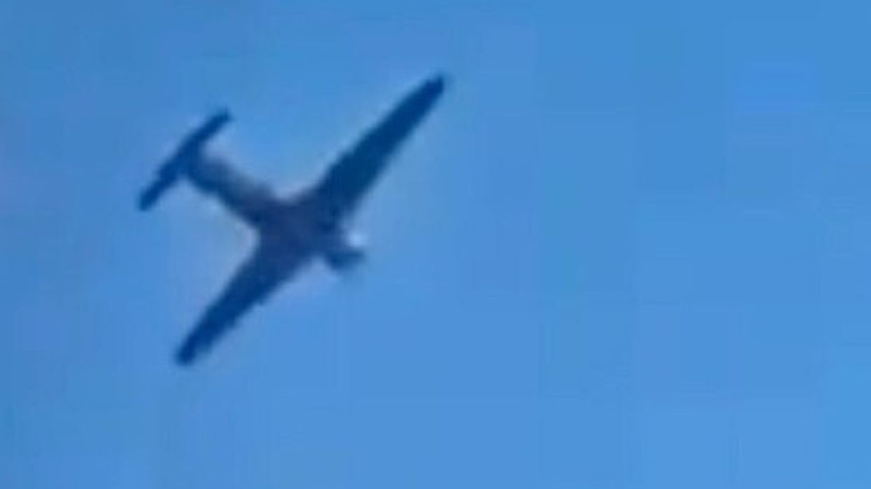 A resident of the village of Ilinskoe films an alleged drone flying towards Moscow