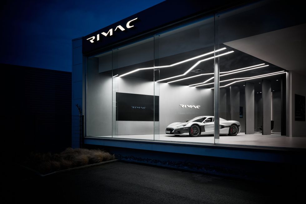 A Rimac showroom in Brussels