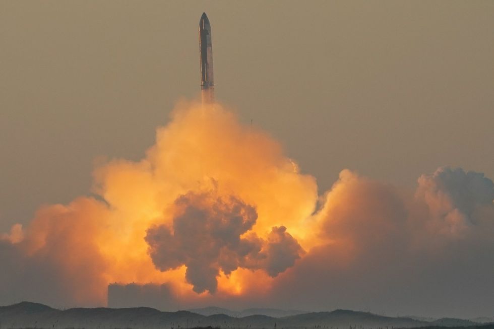 A rocket launch