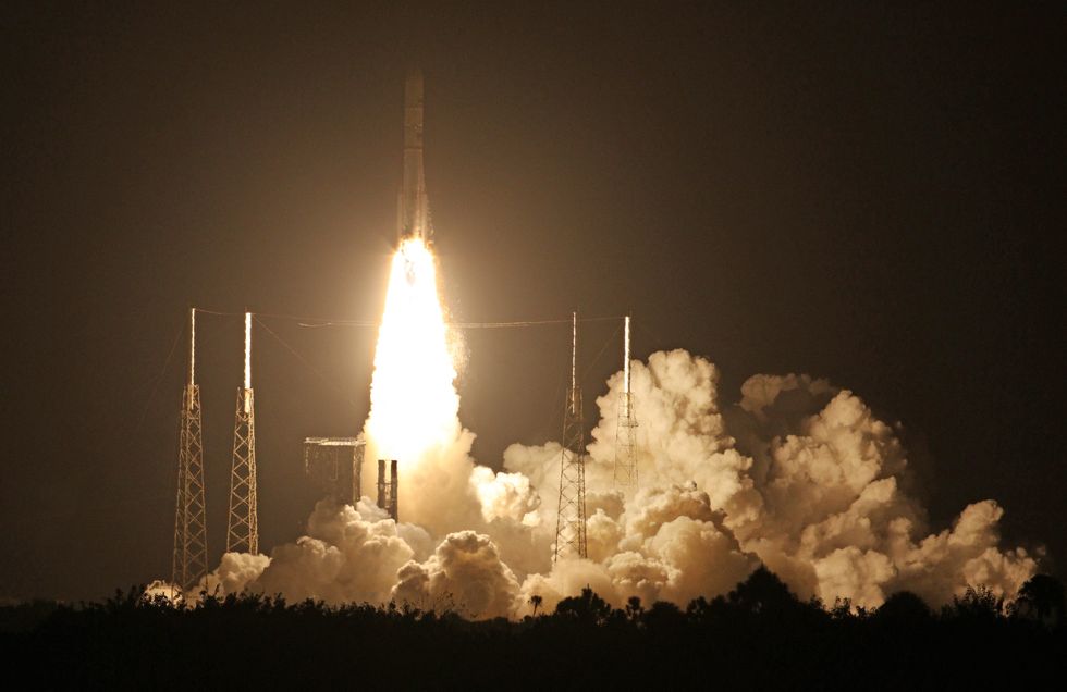 A rocket launch