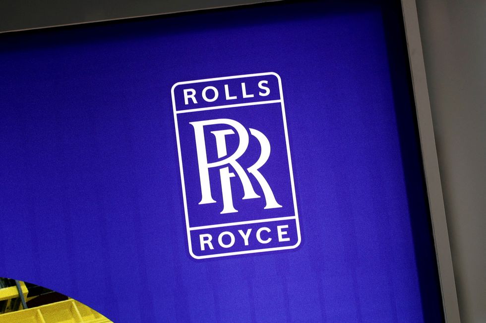 A Rolls-Royce sign.