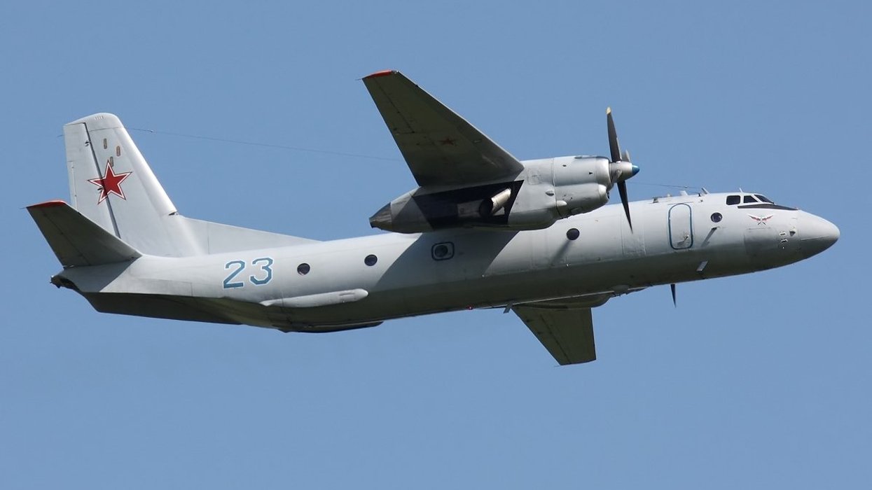 A Russian An-26 transport plane like the one which crashed on Tuesday night