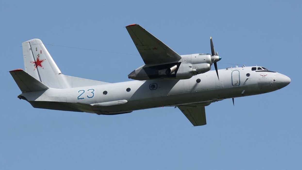 A Russian An-26 transport plane like the one which crashed on Tuesday night
