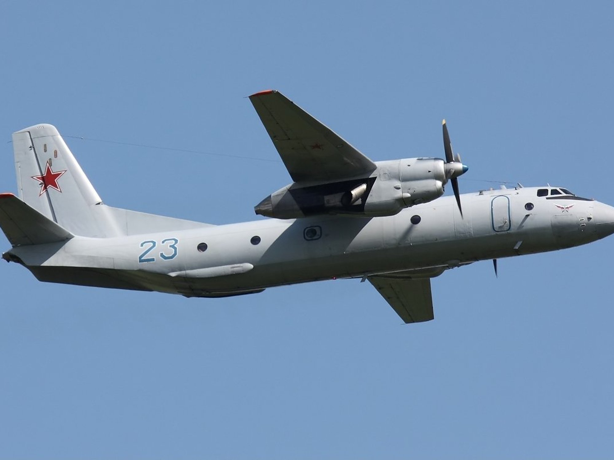 A Russian An-26 transport plane like the one which crashed on Tuesday night