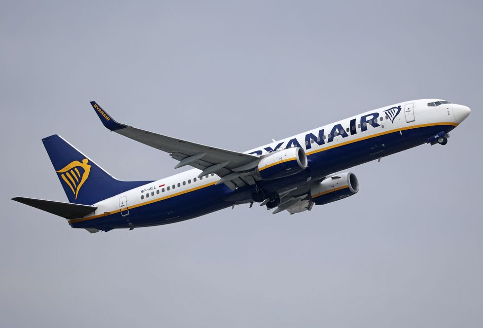 A Ryanair plane