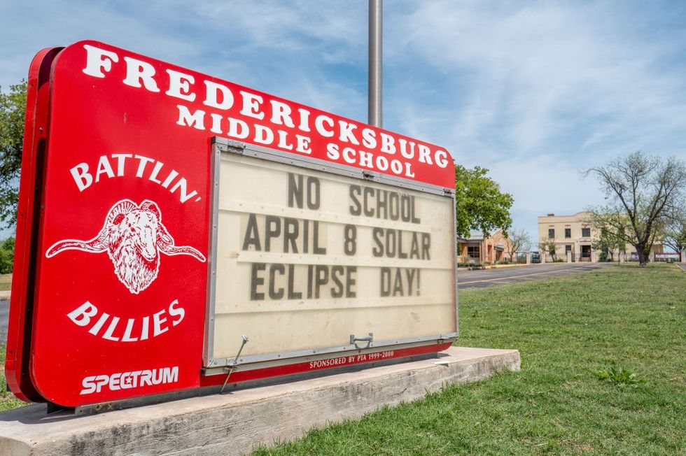 A school sign