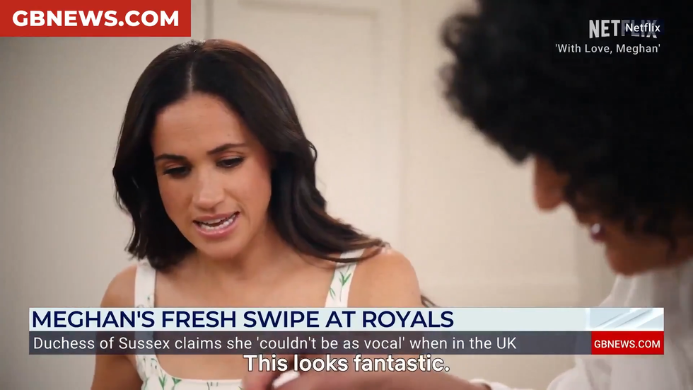 A screengrab from Meghan Markle's new Netflix show