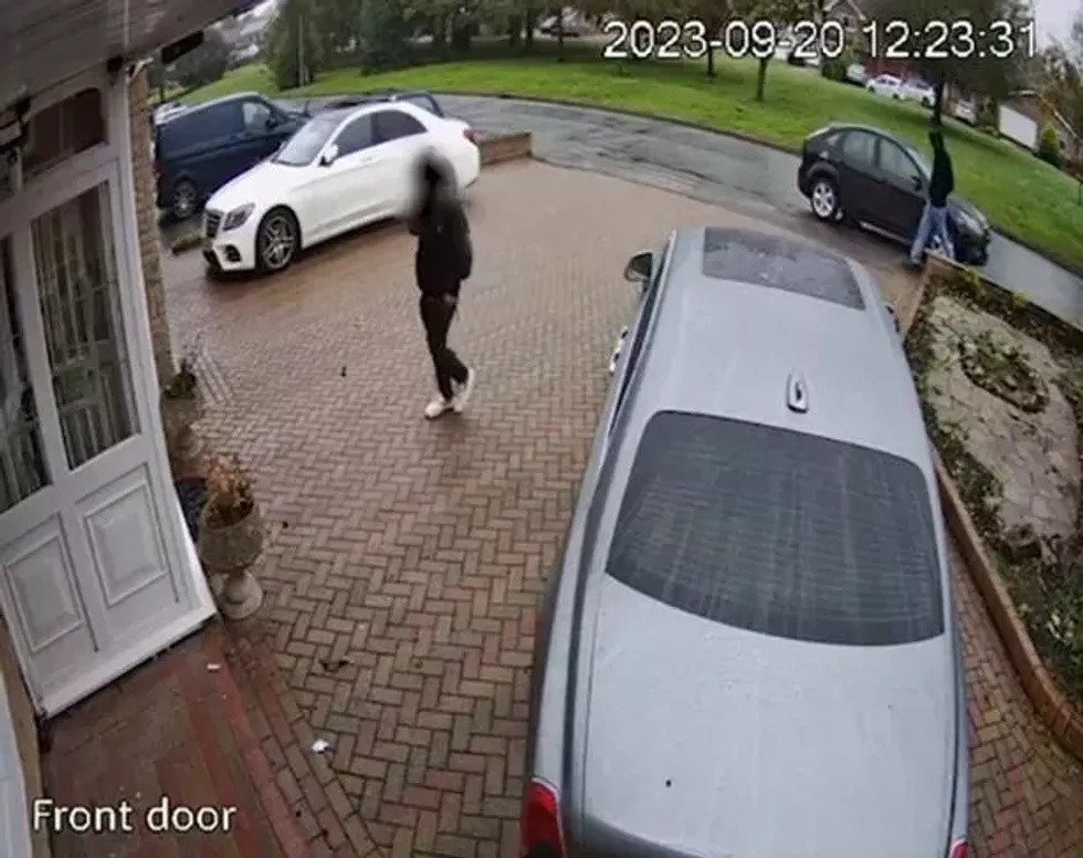 A screengrab from the front door of the property