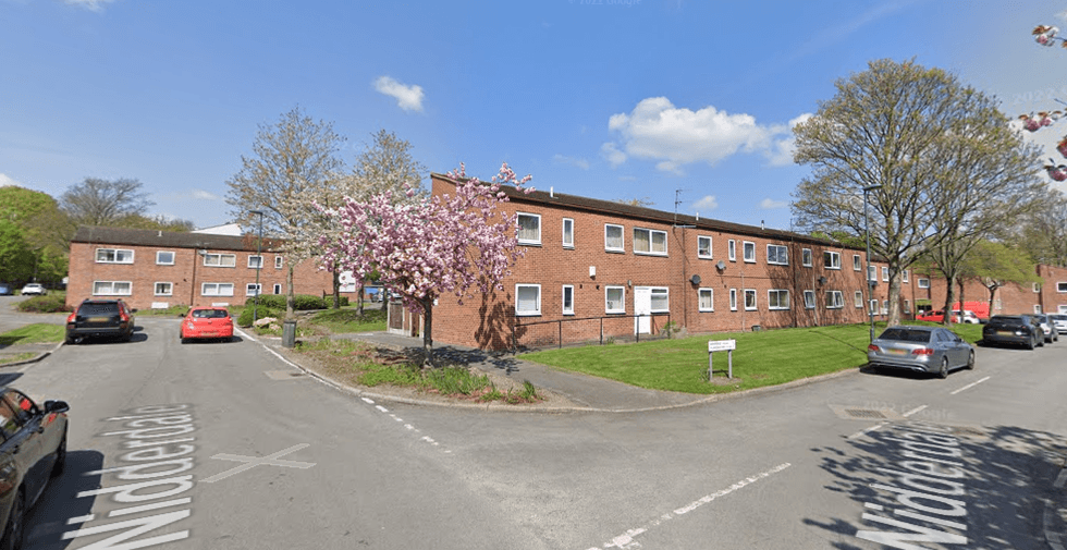A screenshot of google street view of Nidderdale estate