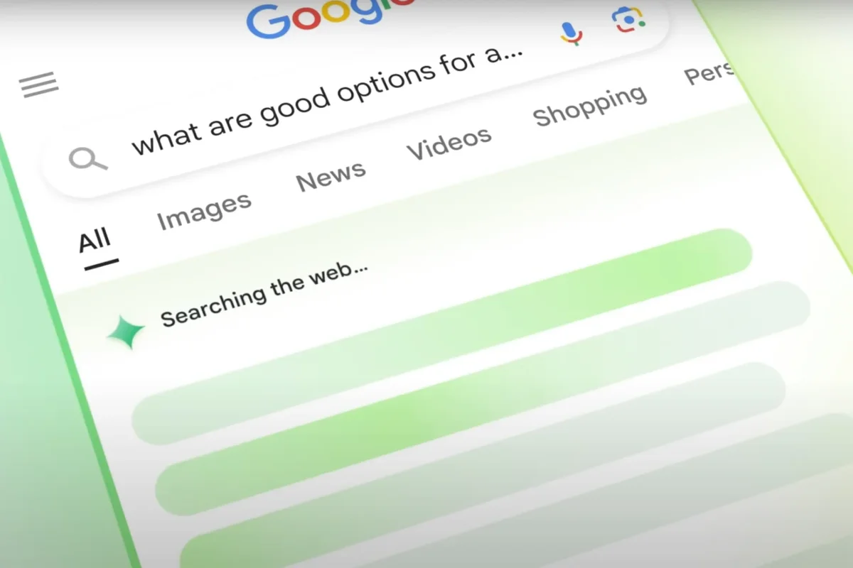a screenshot of the ai overview feature putting together an answer from resources across the web
