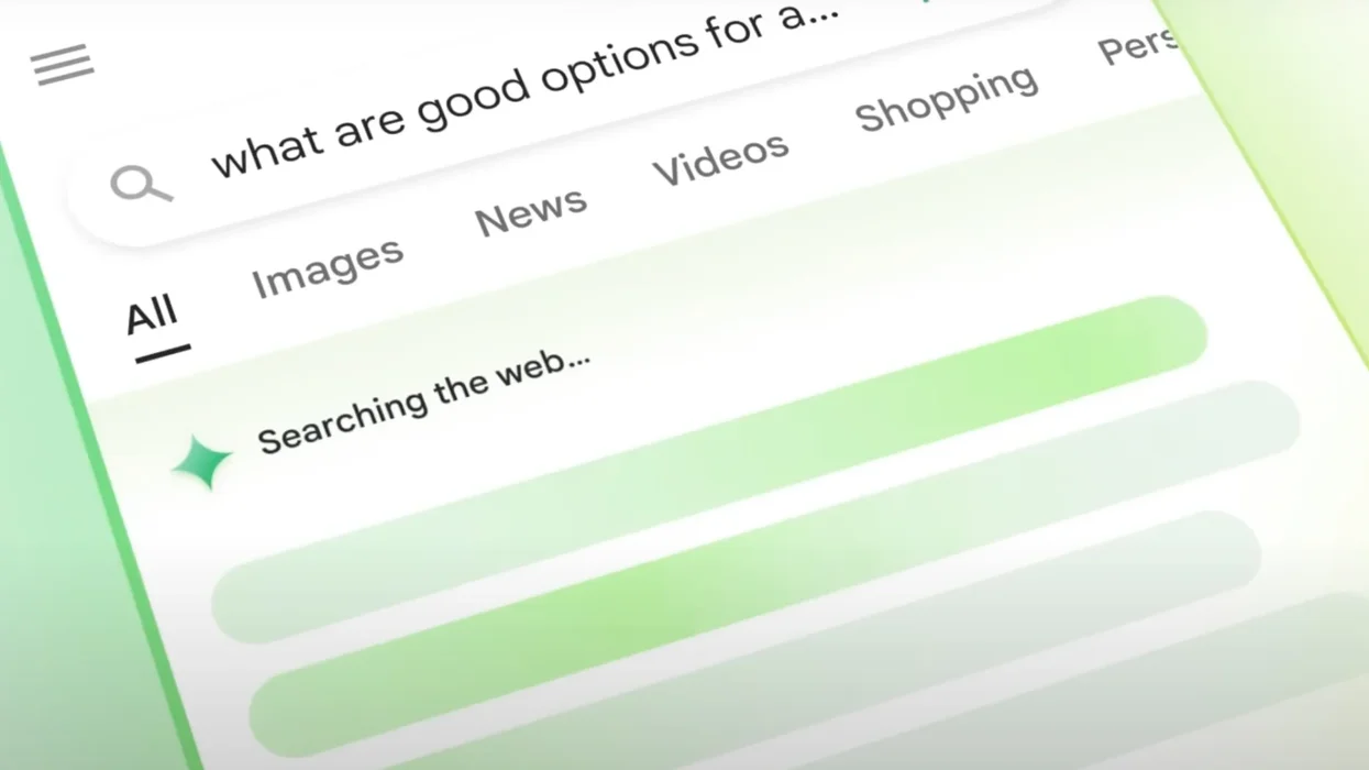 a screenshot of the ai overview feature putting together an answer from resources across the web
