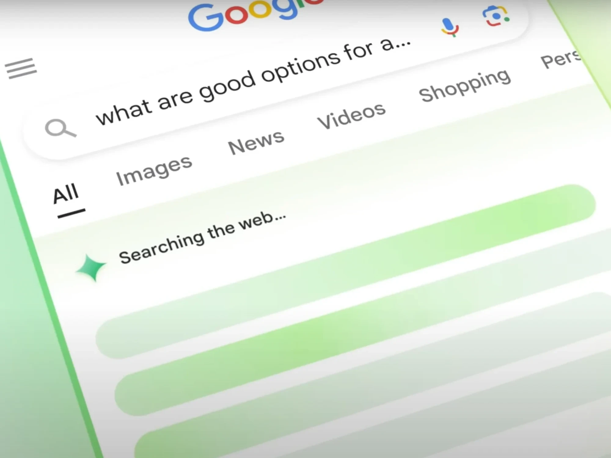 a screenshot of the ai overview feature putting together an answer from resources across the web