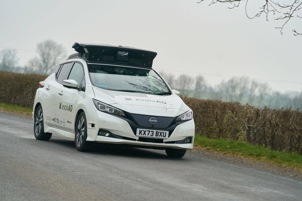 A self-driving Nissan