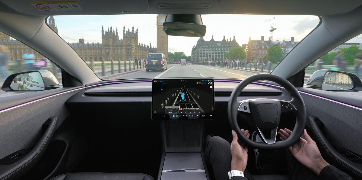 Tesla tests self-driving cars on London roads and Magic Roundabout in major step for new technology