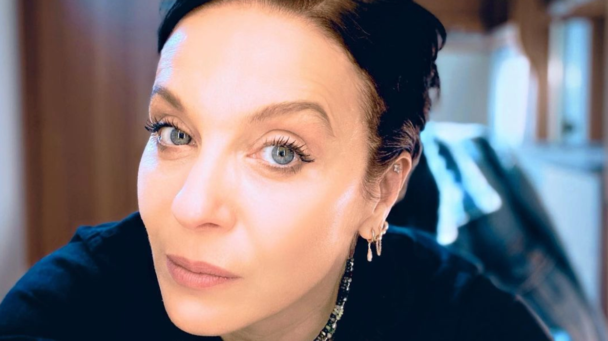 A selfie taken by Amanda Abbington