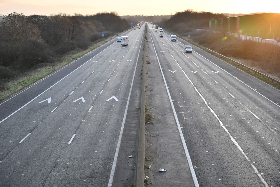 A separate image of the M4 motorway
