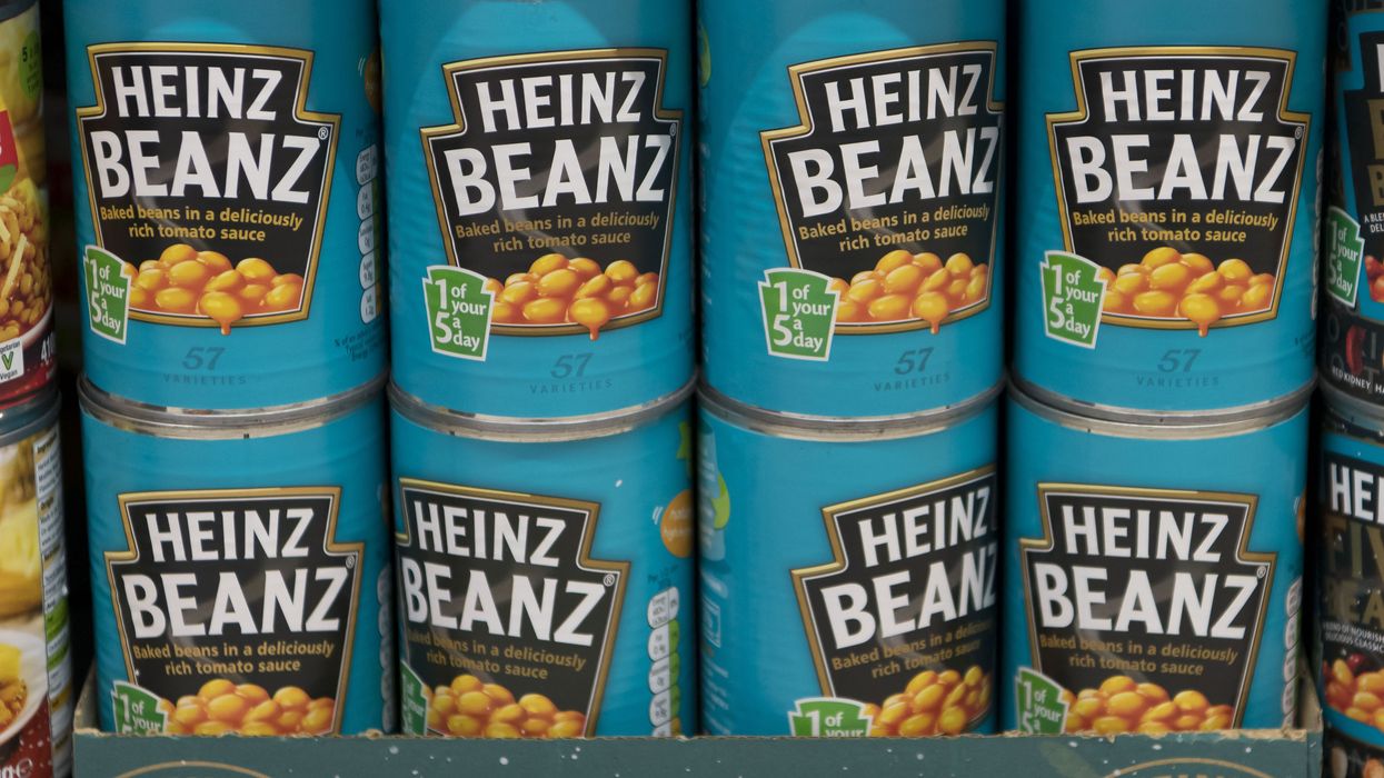 A set of Heinz Beans tins