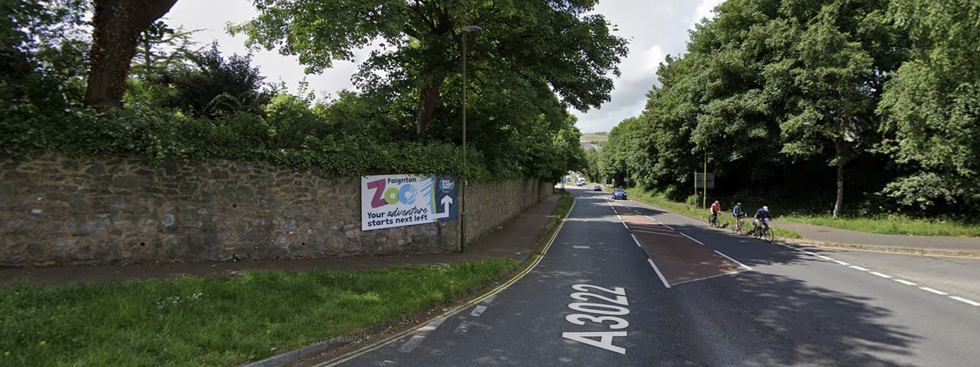 A sign en route to Paignton Zoo