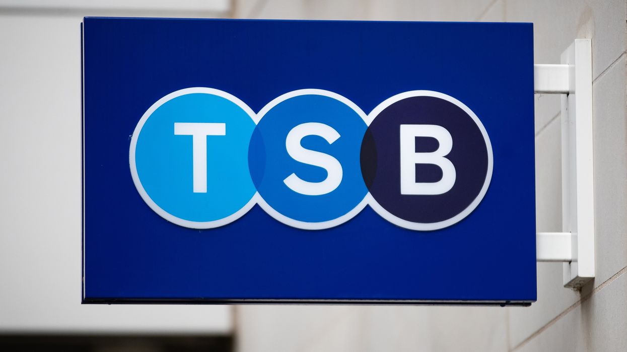 A sign for TSB bank