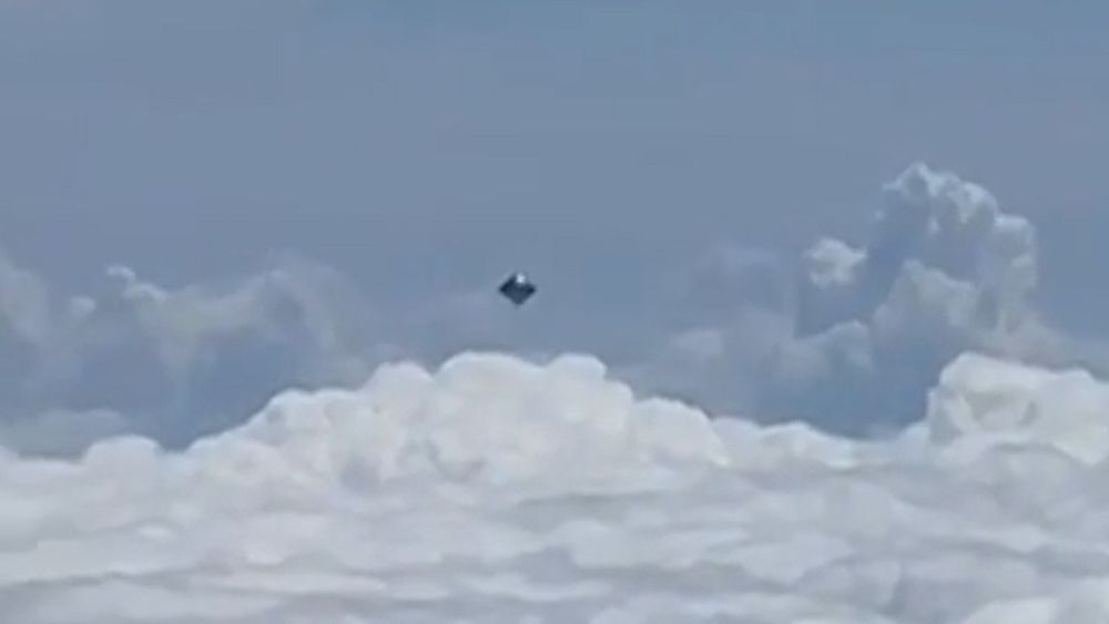 A silver object is spotted in the sky above Colombia