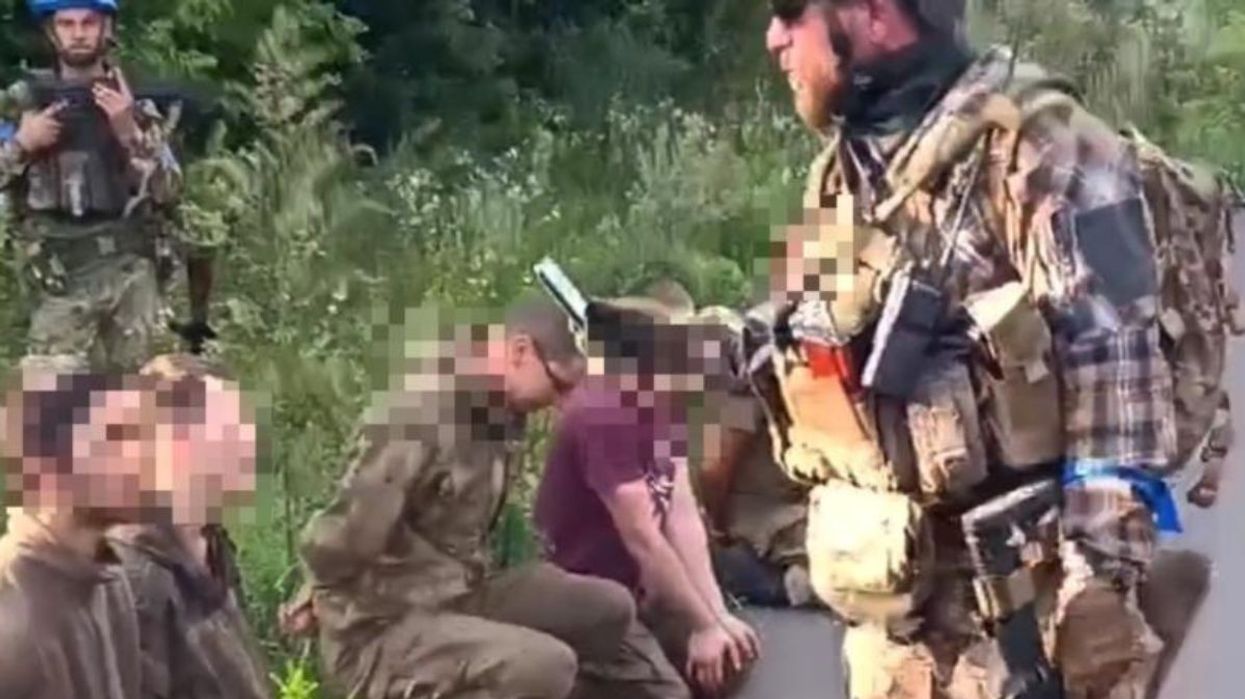 A single Ukrainian soldier has captured 28 Russian prisoners of war after aiming his tank gun at a bunker in Kursk