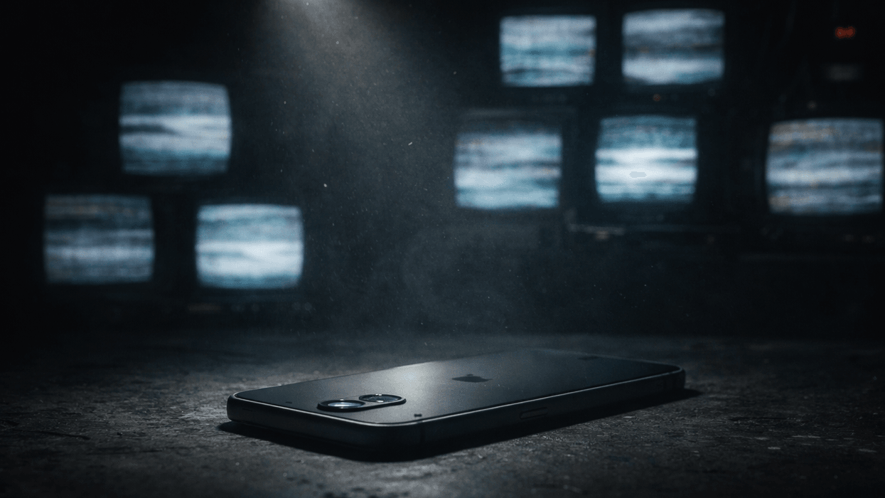 a smartphone pictured face down