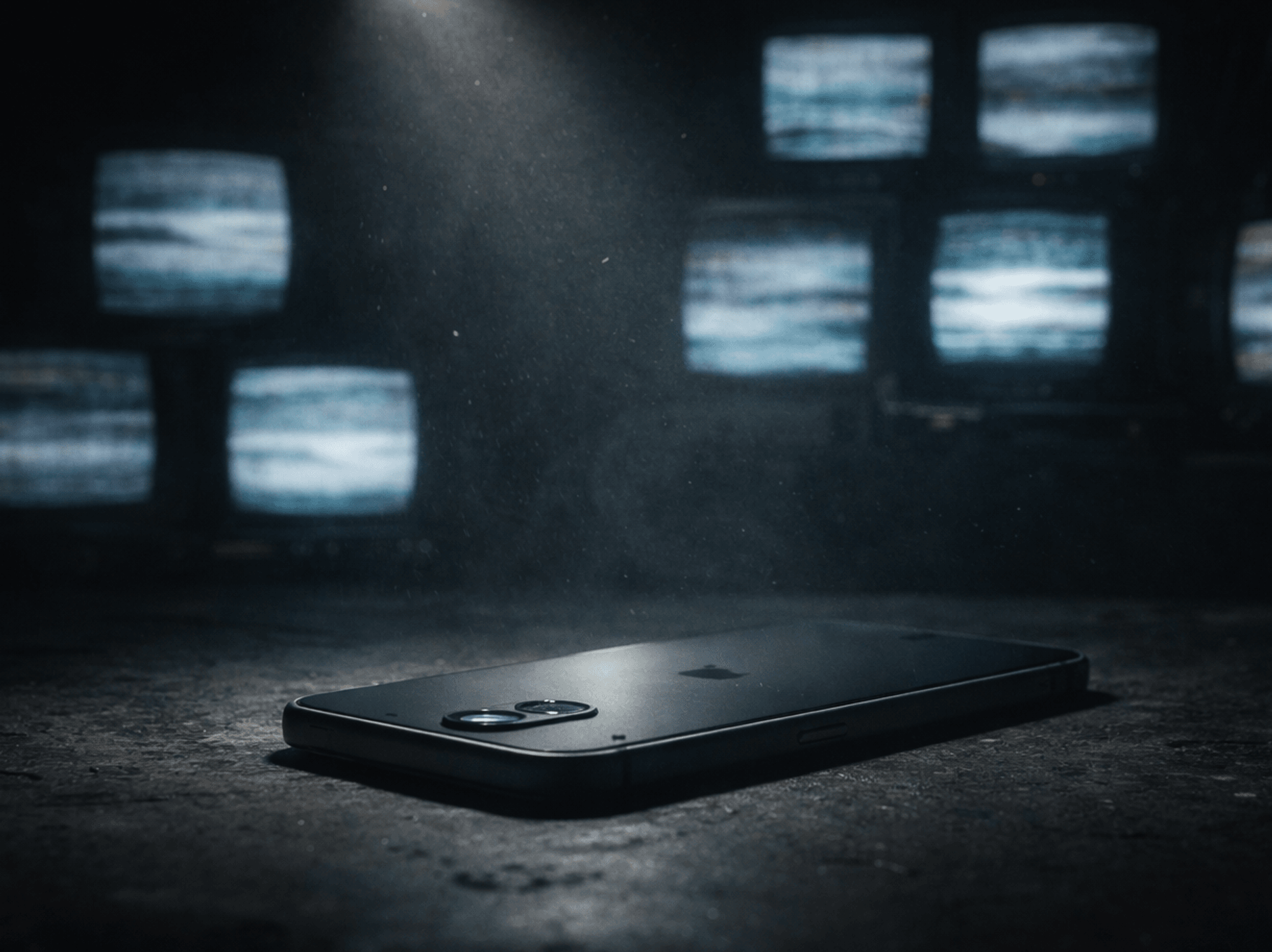 a smartphone pictured face down