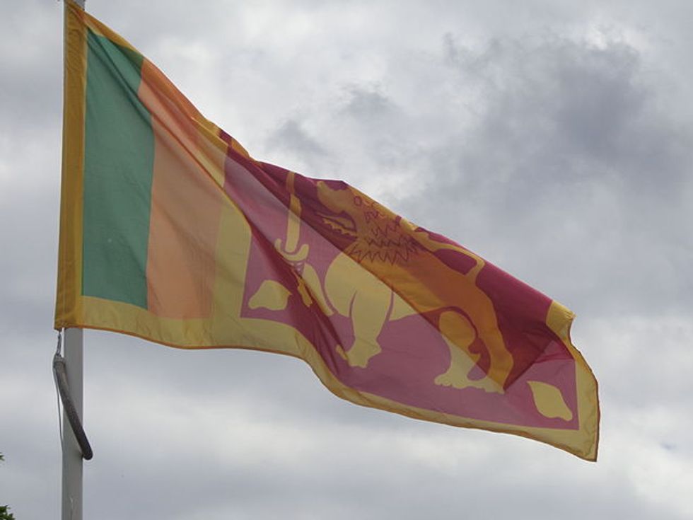 A Sri Lanka flag