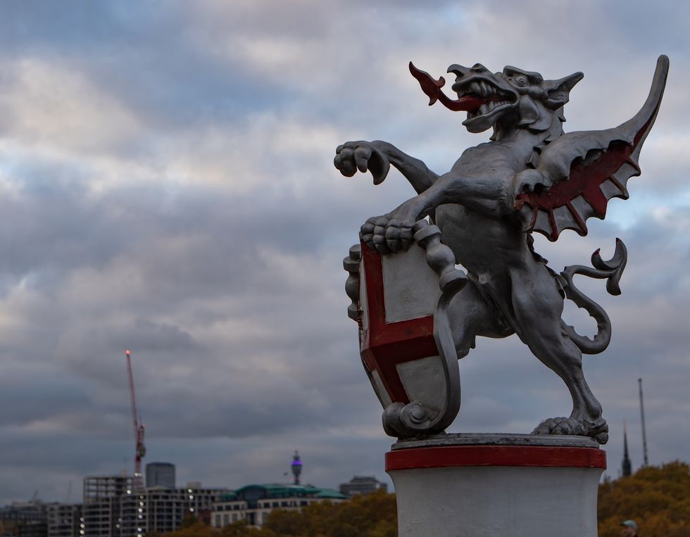 A St George statue