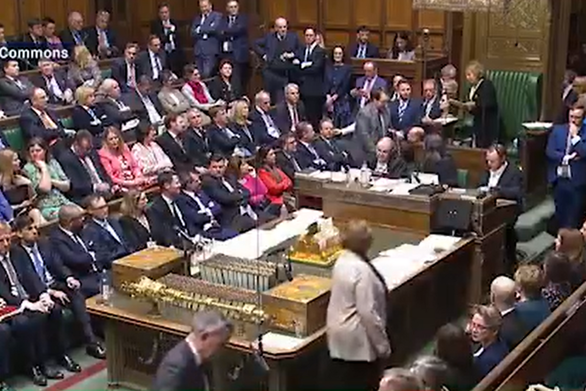 A still image from inside the House of Commons