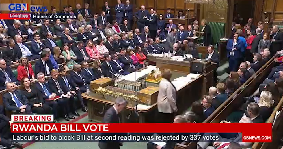 A still image from inside the House of Commons