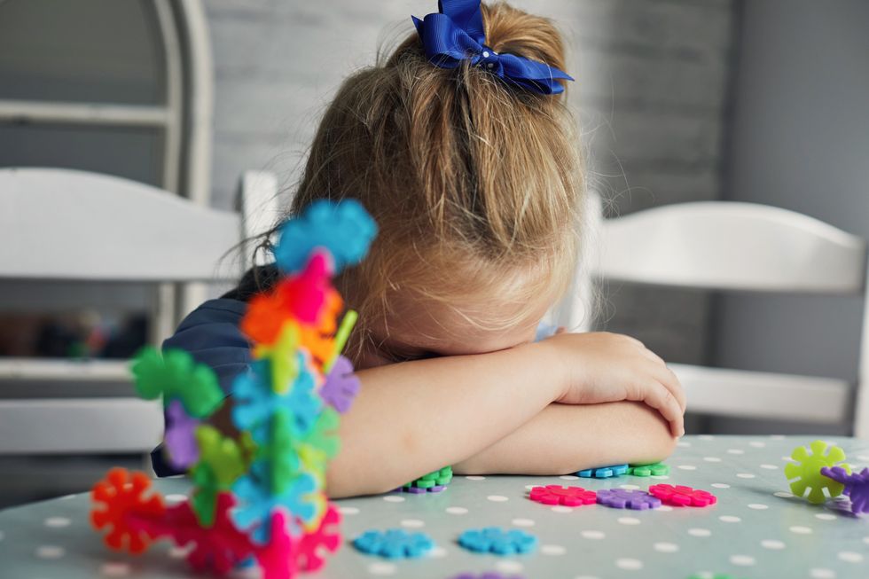 A stock image of a nursery student