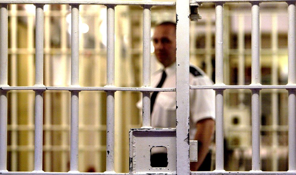 A stock image of a prison officer