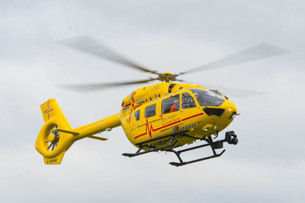 A stock image of an air ambulance