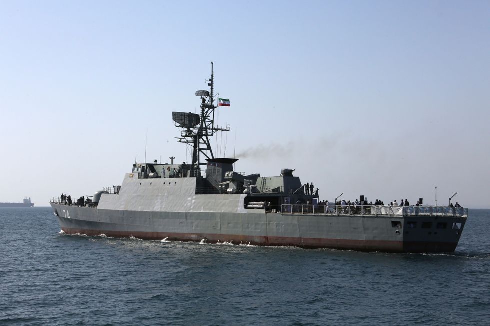 A stock image of an Iranian warship